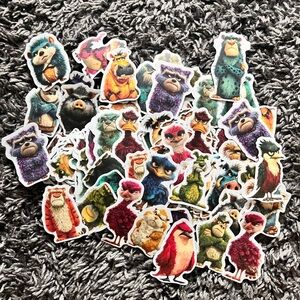 Grumpy Colorful Cartoon Animal Stickers 180+
